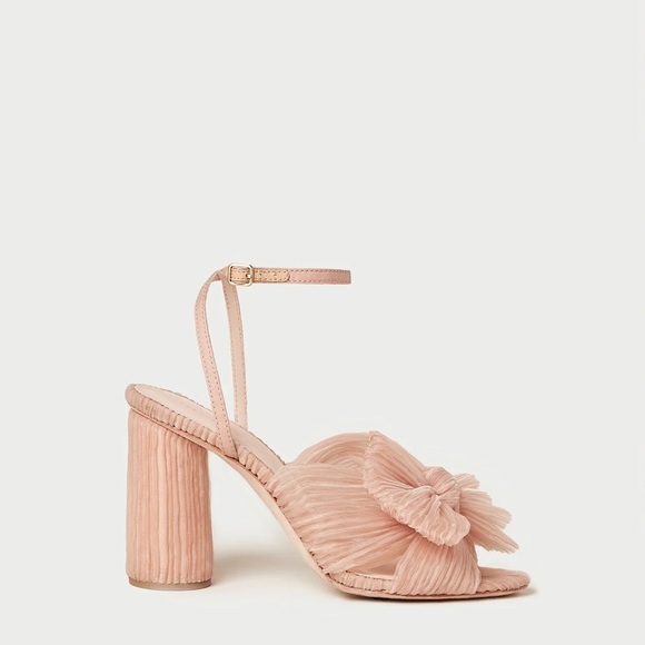 Loeffler Randall Camellia Pleated Bow Heel 37 1/2 - Picture 9 of 10